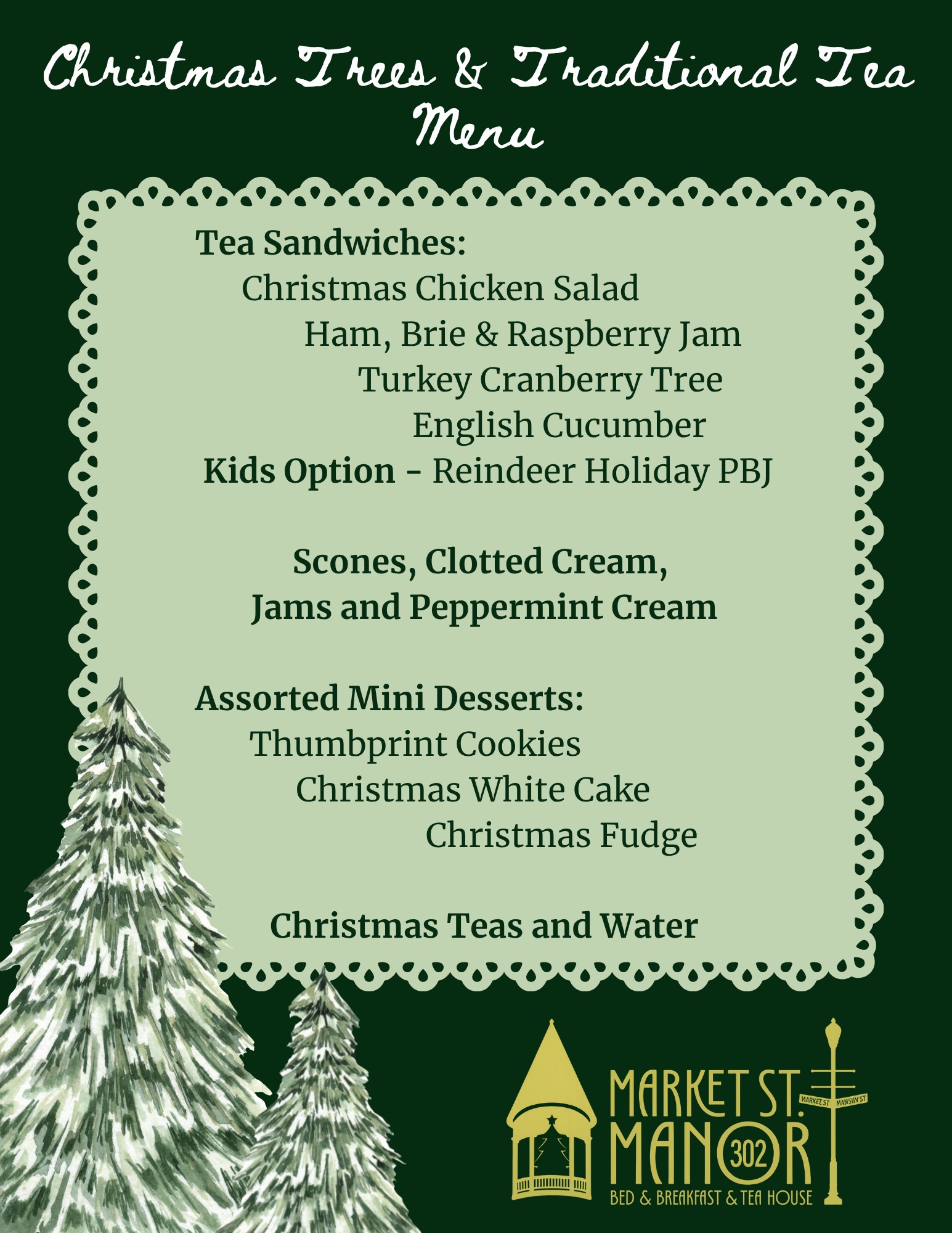 Christmas Tea Menu - Page 1
